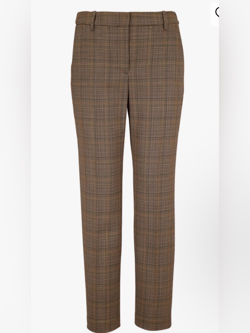 Nili Lotan Colmar Gray Stretch Wool Plaid Pant Sz 2